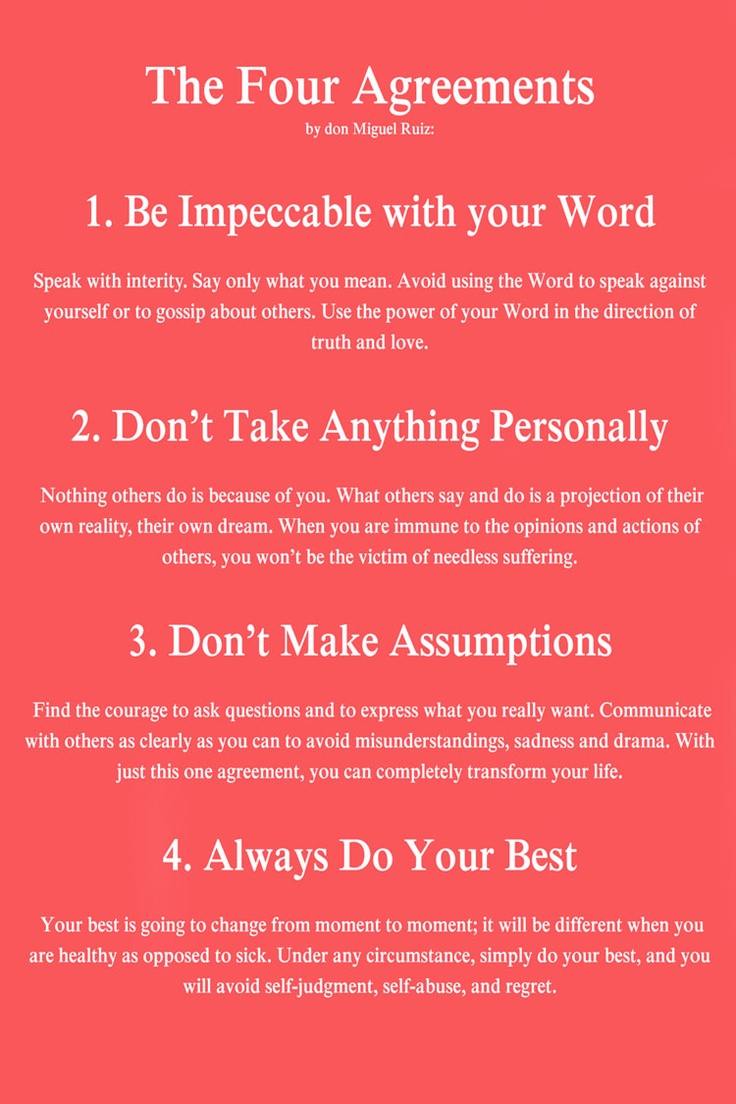 four agreements study guide